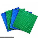 Creative QT Variety Pack Classic Baseplates Set of 4 10 X 10 Compatible All Major Brands Building Bricks Including Lego 2 Green 2 Blue Baseplate  B01B6QT0JS